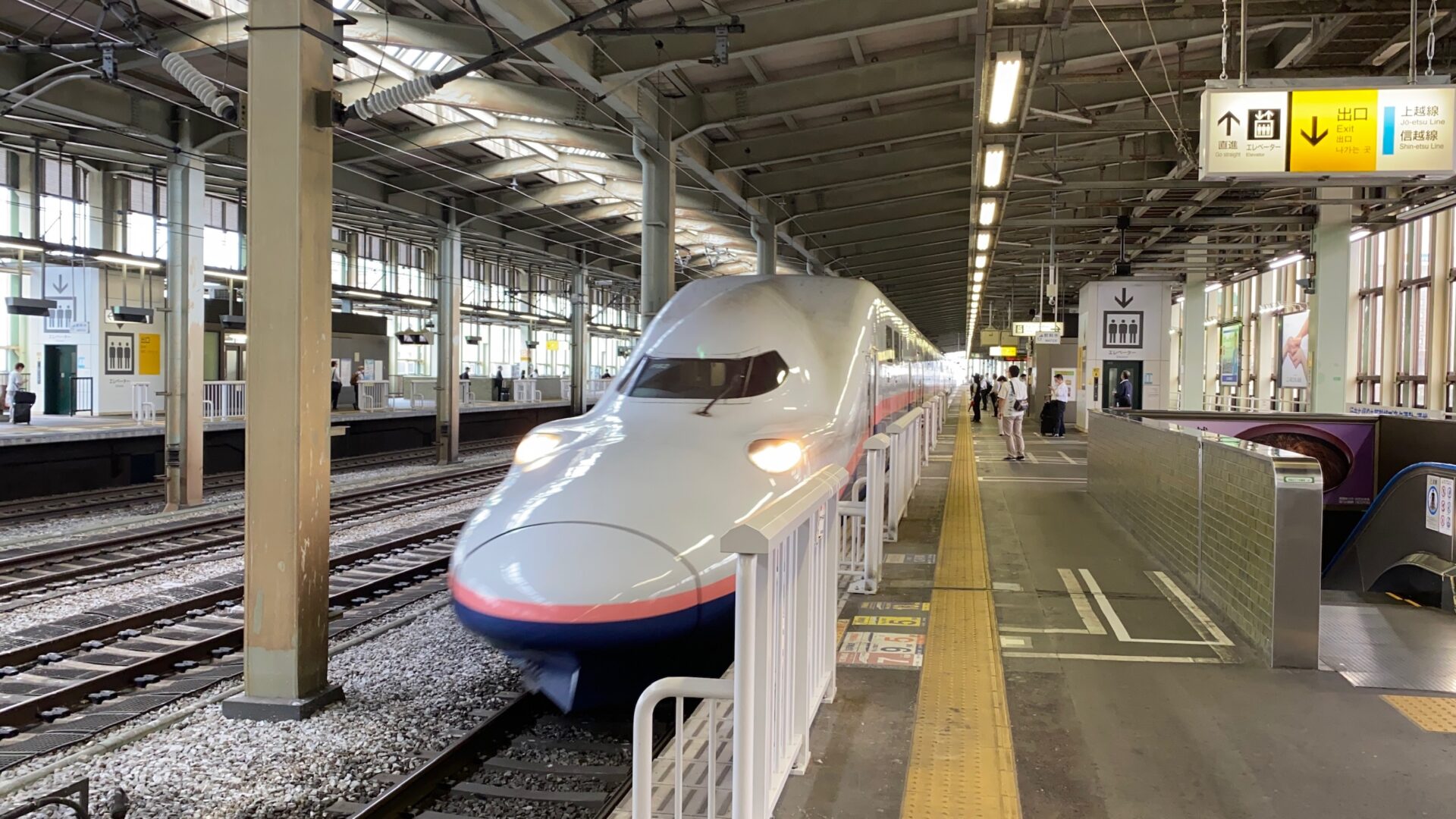 上越新幹線の自由席は、特に越後湯沢〜新潟では空席が多い
