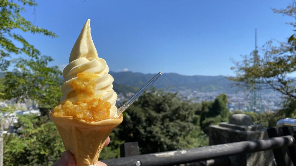 松山の高台からの景色！松山城を観光