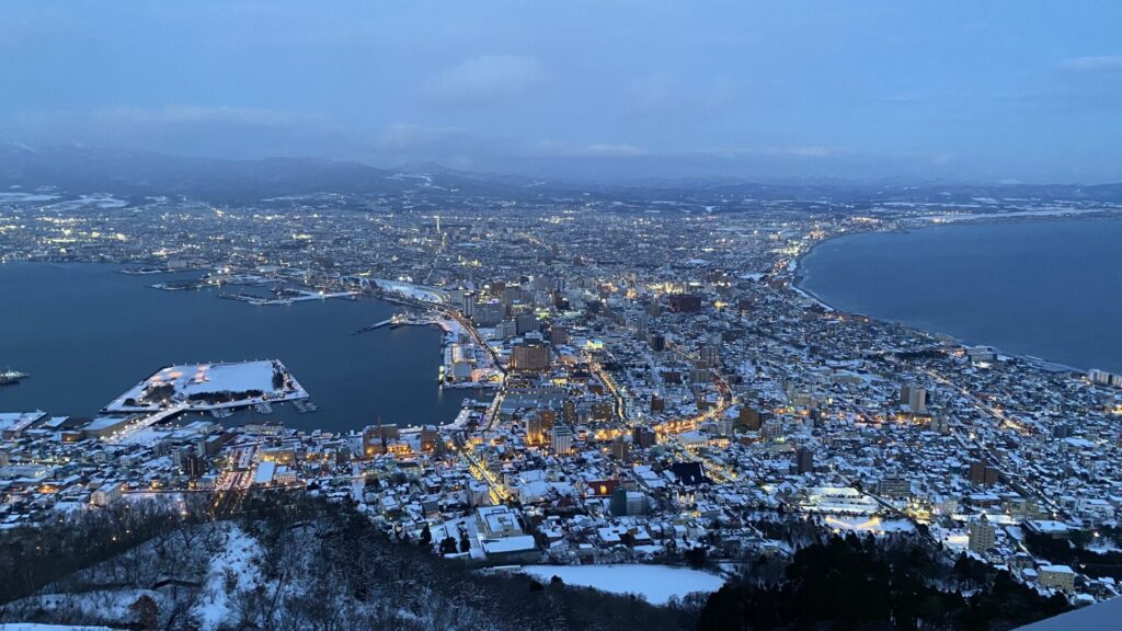 函館山から見られる夜景は日本トップの夜景！
