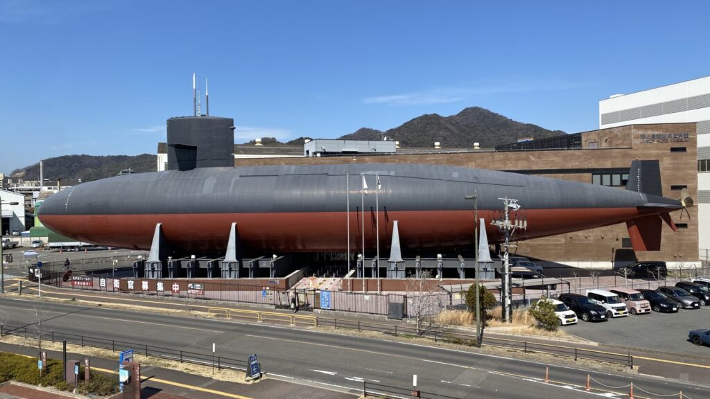 実際の潜水艦を体験することができる、呉・鉄のくじら館
