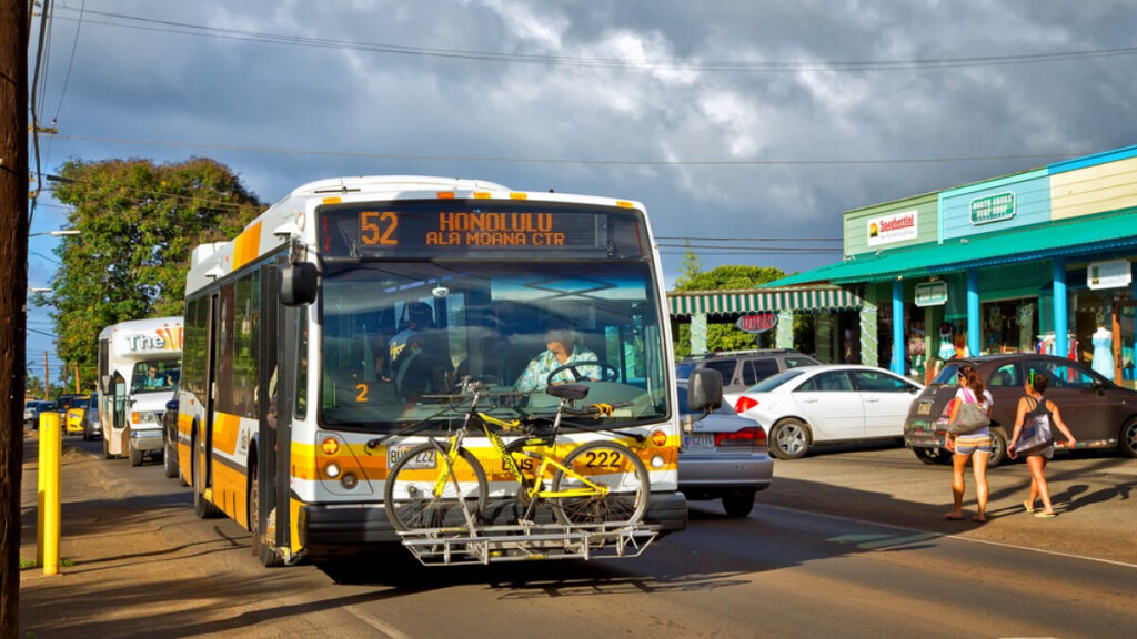 公共バス“The bus”を利用する