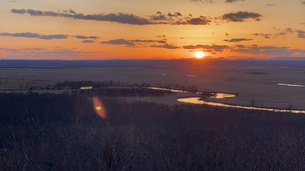釧路湿原① 細岡展望台から夕陽を眺めよう