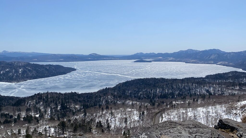 美幌峠で屈斜路湖から道北までを見渡す