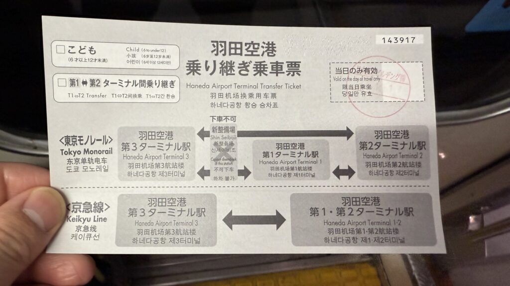 東京・羽田空港に到着